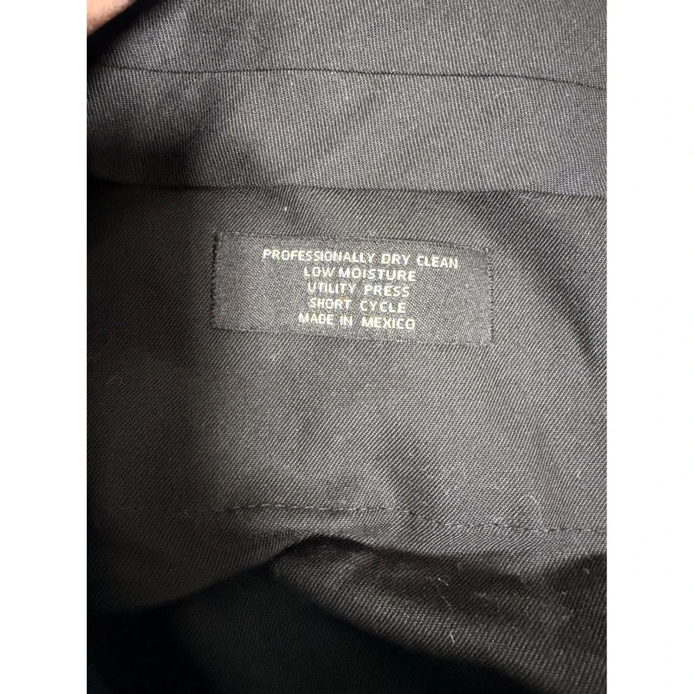 Jos A Banks Executive Collection Mens 36x30 Black Pleated Cuffed Career Trousers